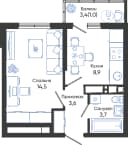 Планировка 31,7 м²