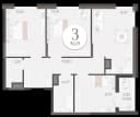 Планировка 70,17 м²