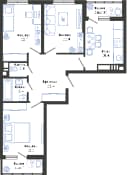 Планировка 68,5 м²
