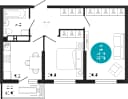 Планировка 49,7 м²