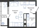 Планировка 22,4 м²