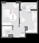 Планировка 35,22 м²